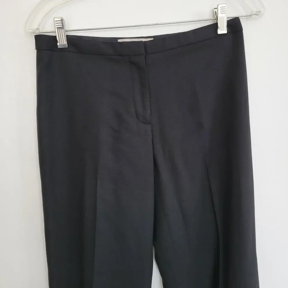 Tory Burch Women Minimaist Culottes Wool Wide Leg Business Corporate Black 0